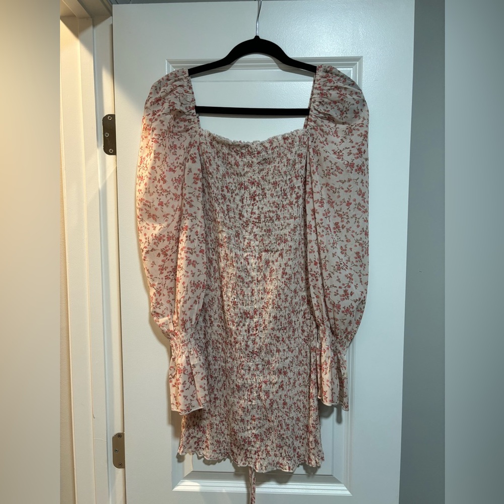 Princess Polly Smocked Puff Sleeve Mini dress